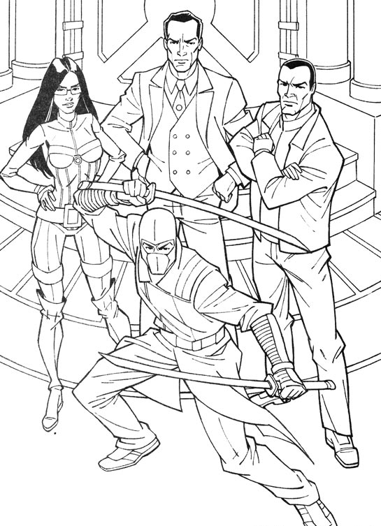 Plansa de colorat cu G.I. Joe 32 26